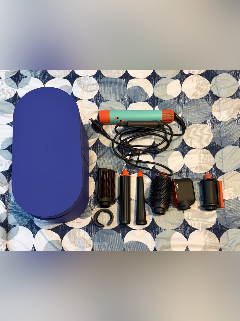 Dyson Multi-Tool Hair Styler Set in Blue, Teal, Orange and Black
